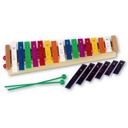 Colour diatonic glockenspiel 15 tone alt